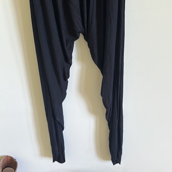 Haute Hippie Strapless Black Jumpsuit Harem Pants - Picture 6 of 9